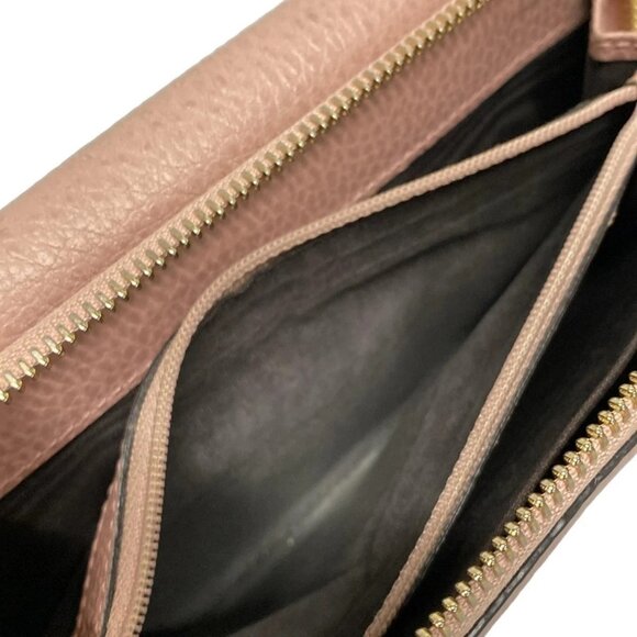 Auth GUCCI Interlocking G 449397 Pink Leather - Long Wallet - Picture 5 of 15